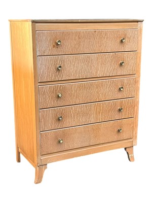 Lot 662 - LEBUS FURNITURE - MID CENTURY TEAK WOOD CHEST OF DRAWERS