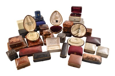 Lot 434 - COLLECTION OF ANTIQUE &VINTAGE JEWELLERY BOXES