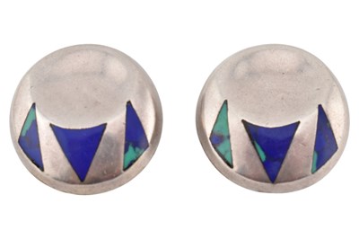 Lot 435 - MEXICAN SILVER CLIP-ON EARRINGS