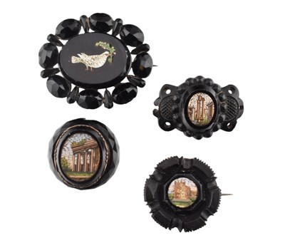 Lot 344 - COLLECTION OF ITALIAN MICROMOSAIC BROOCHES