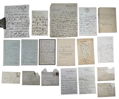 Lot 110 - A COLLECTION OF HISTORICAL AND LITERARY CORRESPONDENCE