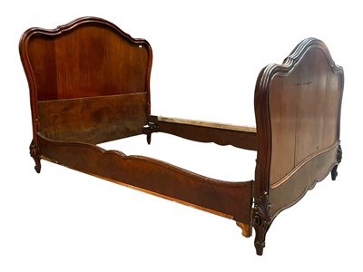 Lot 898 - 19TH CENTURY FRENCH WALNUT DOUBLE BED FRAME