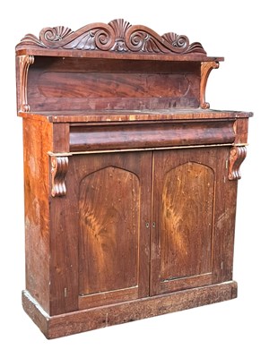 Lot 897 - 19TH CENTURY MAHOGANY CHIFFONIER SIDEBOARD