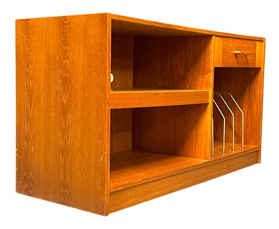 Lot 398 - DENKA - RETRO 1970S DANISH TEAK HI-FI CABINET SIDEBOARD