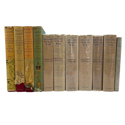 Lot 39 - CHURCHILL, WINSTON: THE SECOND WORLD WAR & HISTORY OF THE ENGLISH-SPEAKING PEOPLES, 1ST