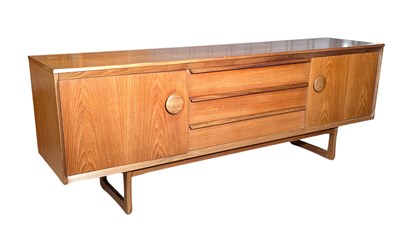 Lot 480 - BEAUTILITY FURNITURE - MID CENTURY TEAK LONG JOHN SIDEBOARD