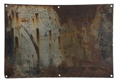 Lot 87 - WARNING FRAGILE ROOF - PORCELAIN ENAMEL SIGN