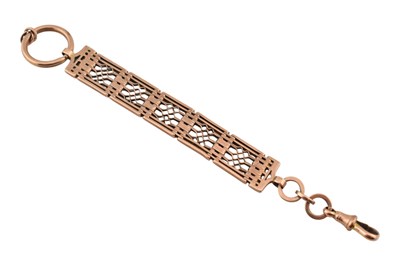 Lot 65 - EARLY 20TH CENTURY 9CT GOLD WATCH CHAIN