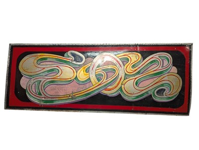 Lot 461 - WALTZER - LARGE FAIRGROUND PAINTED ALUMINIUM PANEL