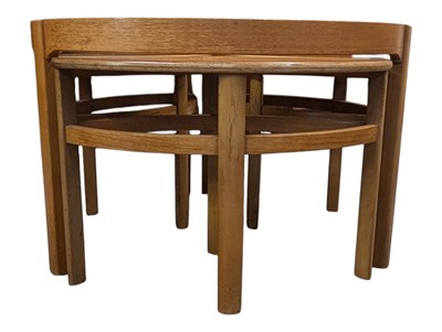 Lot 603 - NATHAN FURNITURE - MID CENTURY NATHAN TEAK TRINITY NEST OF TABLES