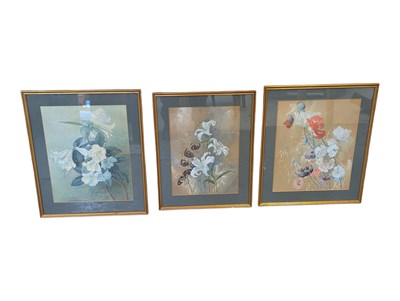 Lot 920 - COLLECTION OF THREE VICTORIAN STILL LIFE WATERCOLOURS