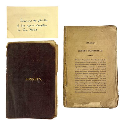 Lot 94 - HOOD, TOM: A COLLECTION, INC. A PRESENTATION COPY OF EDWARD MOXON'S SONNETS