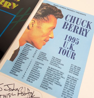 Lot 2 - MUSIC - CHUCK BERRY - AUTOGRAPH, PROGRAMME & LEAFLETS