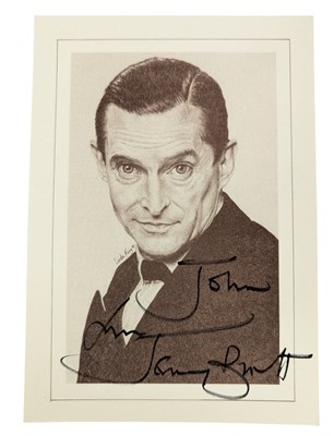 Lot 90 - SHERLOCK HOLMES - JEREMY BRETT SIGNED PHOTOGRAPH