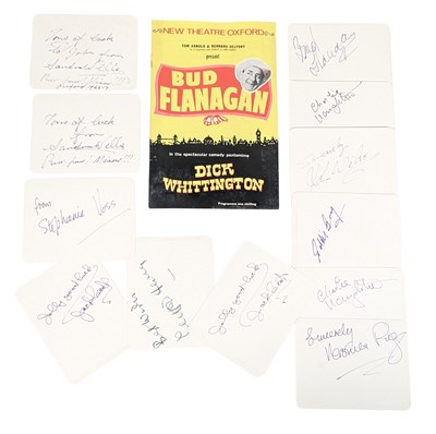 Lot 183 - THE CRAZY GANG - PANTOMIME - AUTOGRAPHS