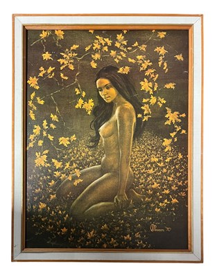 Lot 51 - STEPHEN PEARSON - NATURES GIRL - MID CENTURY PRINT ON BOARD