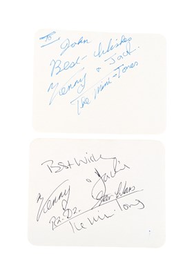 Lot 32 - STAR WARS - THE MINI-TONES - TWO AUTOGRAPHED CARDS