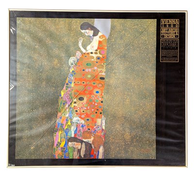 Lot 441 - GUSTAV KLIMT - 1980S GALLERY POSTER FOR MODERN ARTS VIENNA