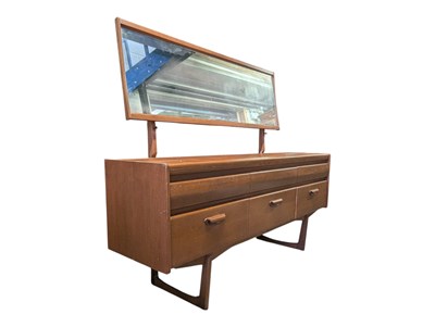 Lot 632 - WILLIAM LAWRENCE FURNITURE - MID 20TH CENTURY TEAK DRESSING CHEST OF DRAWERS
