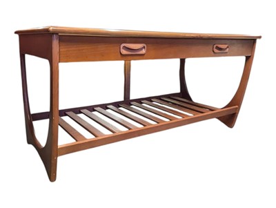 Lot 633 - G-PLAN FURNITURE - LATE 20TH CENTURY TEAK COFFEE TABLE