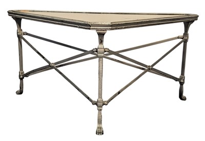 Lot 95 - EICHHOLTZ SOIREE - VINTAGE SOLID BRASS AND MARBLE TABLE