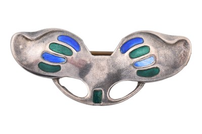 Lot 35 - ART NOUVEAU HALLMARKED SILVER BROOCH PIN