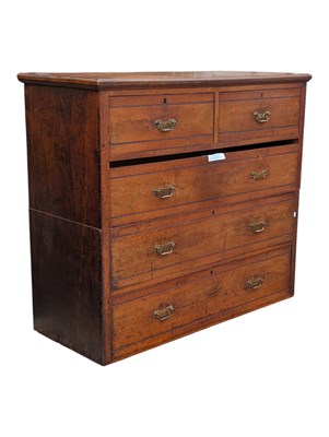 Lot 860 - VICTORIAN 19TH CENTURY WALNUT CHEST OF DRAWERS