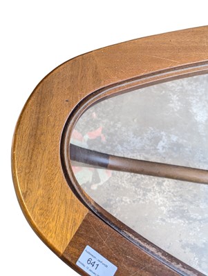 Lot 641 - STATEROOM BY STONEHILL - MID CENTURY TEAK & GLASS COFFEE TABLE