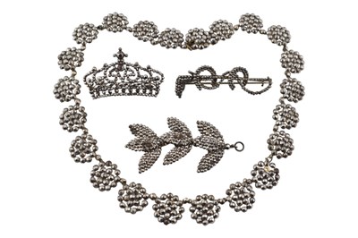 Lot 84 - A COLLECTION OF ANTIQUE CUT STEEL JEWELLERY