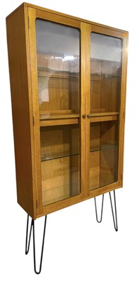 Lot 573 - G PLAN - RETRO 20TH CENTURY 1960S TEAK AND GLASS-CASED CABINET