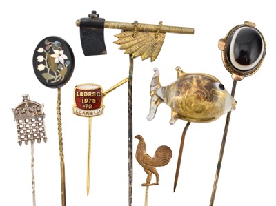 Lot 518 - COLLECTION OF ANTIQUE & VINTAGE STICK PINS