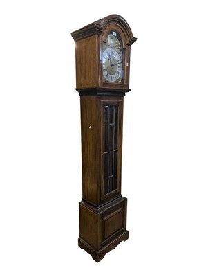 Lot 846 - 19TH CENTURY MAHOGANY TEMPUS FUGIT LONGCASE CLOCK
