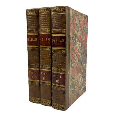Lot 8 - BULWER-LYTTON, EDWARD. 1828 PELHAM, OR, THE ADVENTURES OF A GENTLEMAN, 1ST EDITION
