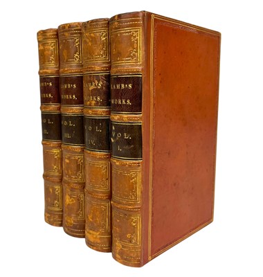 Lot 115 - LAMB, CHARLES: 1855 THE WORKS OF CHARLES LAMB, IN FOUR VOLUMES
