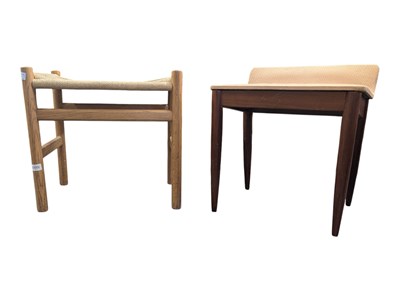 Lot 680 - BRITISH MODERN DESIGN - TWO MID CENTURY FOOTSTOOLS