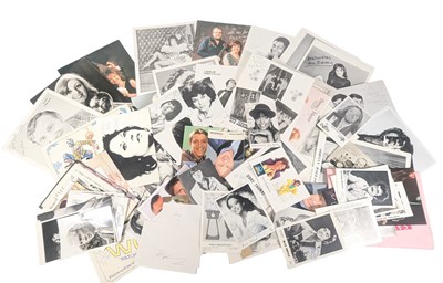 Lot 62 - AUTOGRAPHS - 1970S TO 1990S ENTERTAINERS