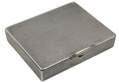 Lot 67 - 20TH CENTURY GEORGE V HALLMARKED SILVER CIGARETTE CASE