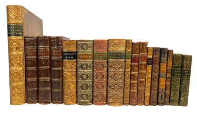 Lot 14 - BINDINGS: COLLECTION OF 18TH & 19TH CENTURY POETRY BOOKS, BOUND IN FULL CALF, RIVIERE, ZAEHNSDORF