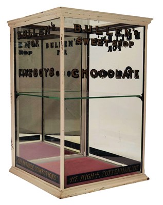 Lot 20 - BULLEN'S SWEET SHOP - A WOOD-ENCASED GLASS DISPLAY UNIT