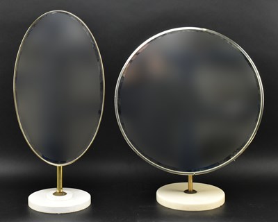 Lot 319 - TWO MIRRORS - ONE MFl CIRCULAR EXAMPLE AND AN OVAL MIRROR