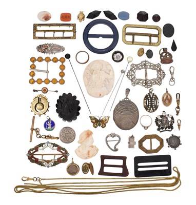 Lot 448 - COLLECTION OF ANTIQUE JEWELLERY