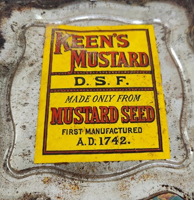 Lot 202 - KEENS MUSTARD - EDWARDIAN ADVERTISING MUSTARD TIN WITH CONTENTS