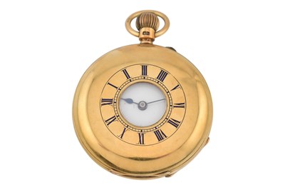 Lot 82 - VICTORIAN HALLMARKED 18CT GOLD HALF HUNTER POCKET WATCH