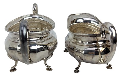 Lot 15 - 20TH CENTURY GEORGE V HALLMARKED SILVER TEA SERVICE