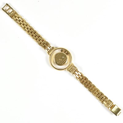 Lot 345 - CHOPARD 18CT GOLD HAPPY DIAMONDS LADIES WRISTWATCH