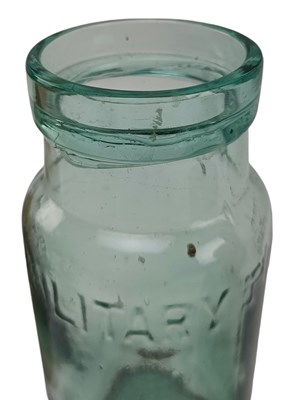 Lot 219 - VINTAGE ADVERTISING. BOWLER OF BATH STONEWARE BOTTLE & ANOTHER