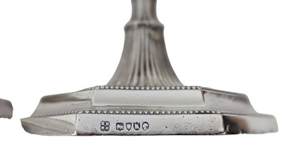 Lot 29 - PAIR OF 19TH CENTURY VICTORIAN HALLMARKED SILVER CANDLESTICKS