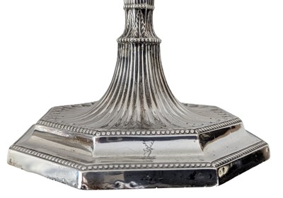 Lot 29 - PAIR OF 19TH CENTURY VICTORIAN HALLMARKED SILVER CANDLESTICKS
