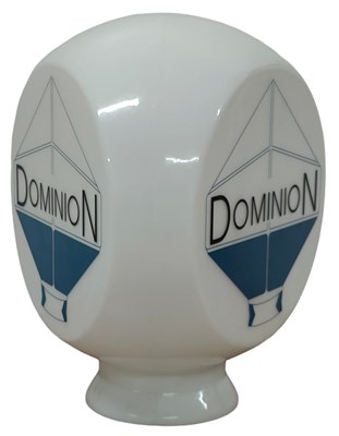 Lot 101 - HIGH END REPRODUCTION DOMINION PETROL PUMP GLOBE