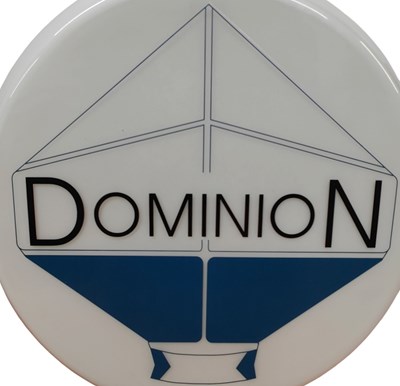 Lot 101 - HIGH END REPRODUCTION DOMINION PETROL PUMP GLOBE